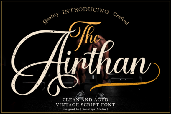 The Airthan Script Script & Handwritten Font By YonTypeStudio.Co