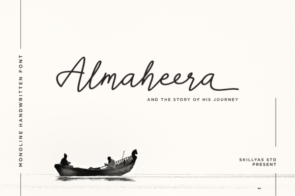 Almaheera Script & Handwritten Font By Skillyas Studio