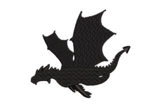 Silhouette of a Dragon Contes Design de Broderie Par Embroidery Designs