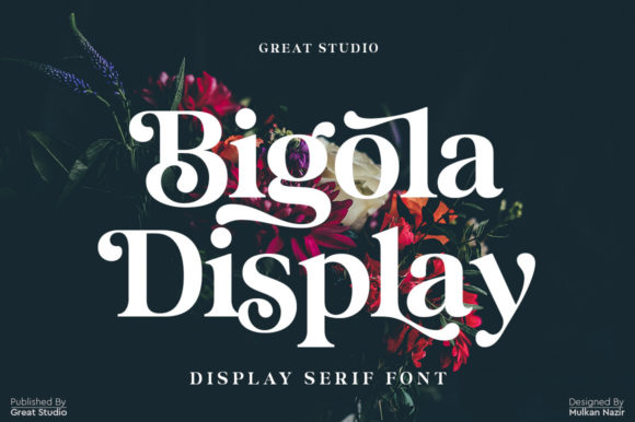 Bigola Display Font By Great Studio