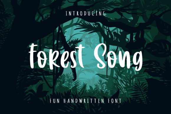 Forest Song Display Font By dapiyupi