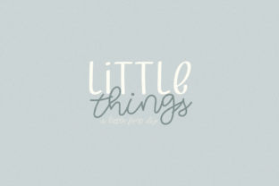 Little Things Duo Fontes Script Fonte Por Sweet Vibes