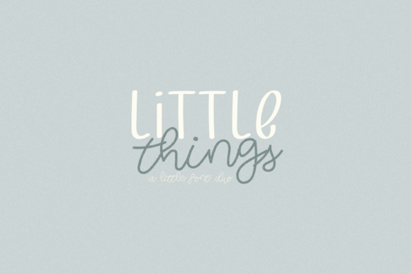 Little Things Duo Fuentes Caligráficas Fuente Por Sweet Vibes