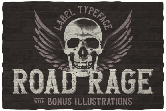 Road Rage Blackletter Font By Vozzy Vintage Fonts And Graphics