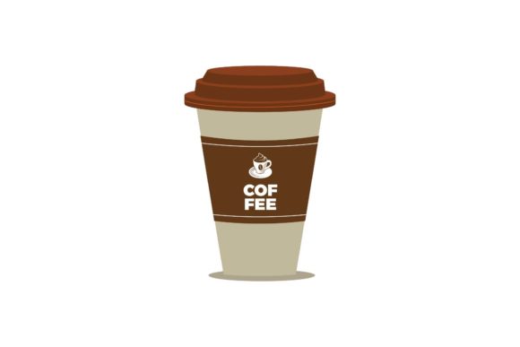 Coffee Cup Flat Style Graphic Illustrations By zia studio