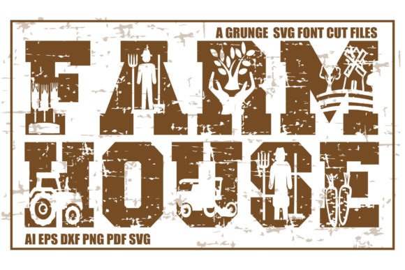 Farm House SVG Cut Files Graphic Crafts By KtwoP