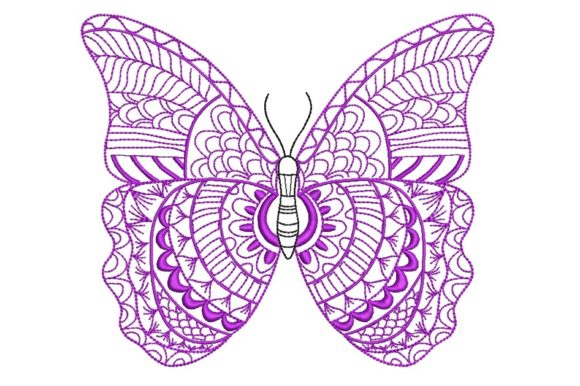 Butterfly Insectes Design de Broderie Par ArtEMByNatali