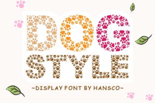Dog Style Font Dekorative Schriftarten Schriftart Von HansCo 1
