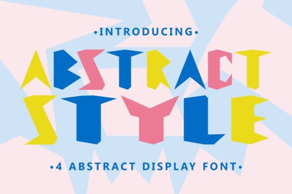 Abstract Style Display Font By putracetol