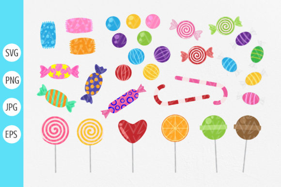 Sweets Candy SVG Bundle Graphic Illustrations By DesignstyleAY