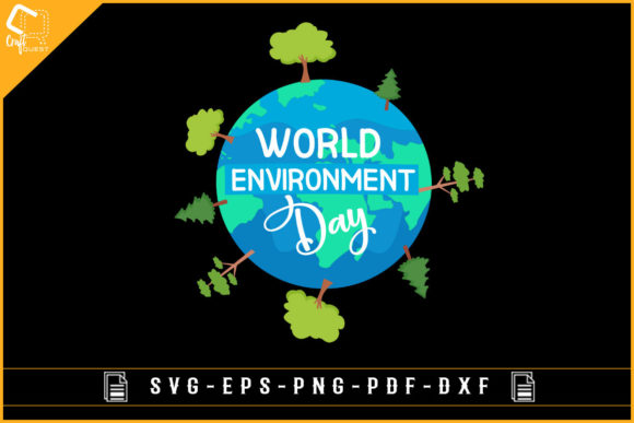 World Environment Day Svg T-shirt Design Graphic Crafts By Craft Quest