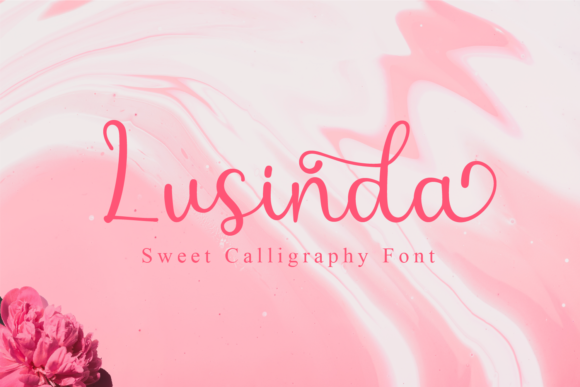 Lusinda Script & Handwritten Font By Galatamen
