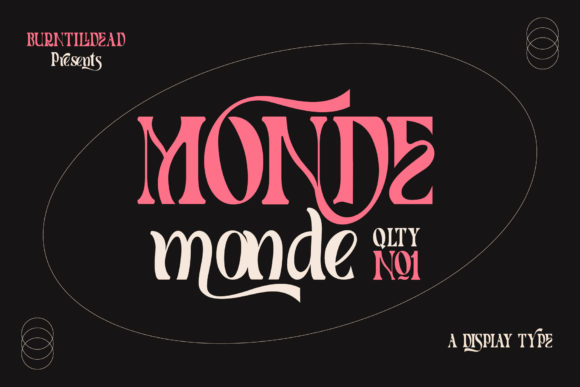 Monde Serif Font By Burntilldead