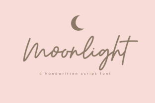 Moonlight Script Fonts Font Door Graphix Line Studio 1