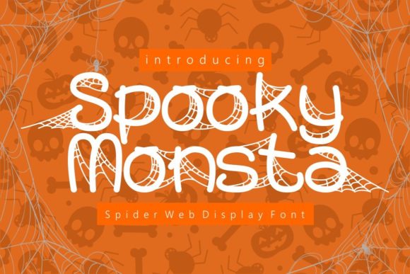 Spooky Monsta Display-Schriftarten Schriftart Von putracetol