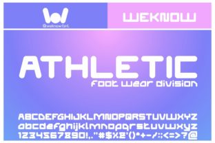 Athletic Display Font By weknow 1