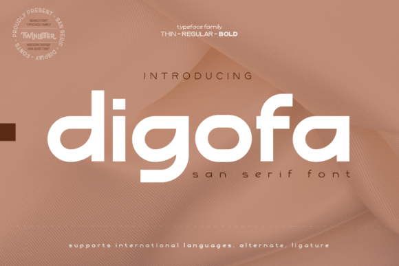 Digofa Sans Serif Fonts Font Door twinletter