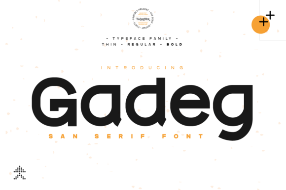Gadeg Display Font By twinletter