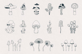 Hand Drawn Magic Mushrooms Collection Graphic Illustrations By Kirill's Workshop 3
