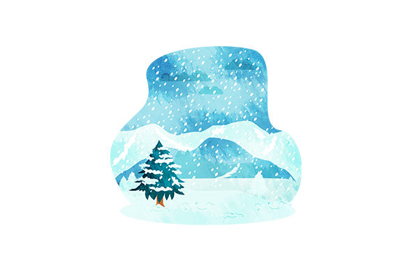 Snowy Landscape Winter Craft Cut File By Creative Fabrica Crafts