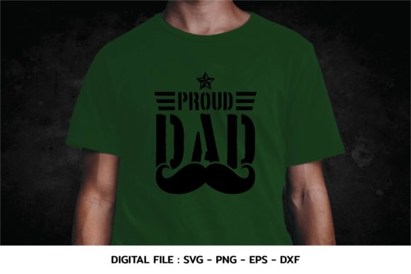 Father's Day with Proud Dad and Mustache Illustration Artisanat Par nhongrand