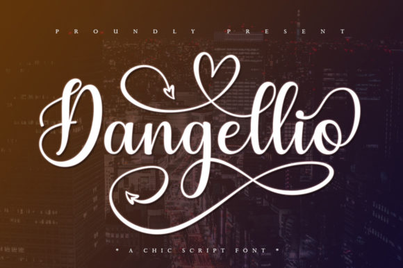 Dangellio Script & Handwritten Font By Stellar Studio