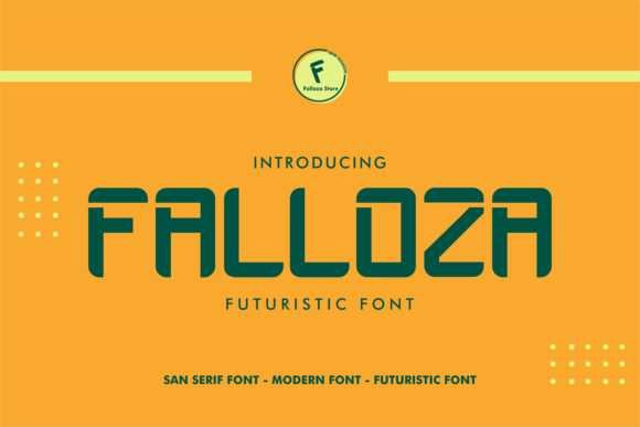 Falloza Display Font By Duatiga