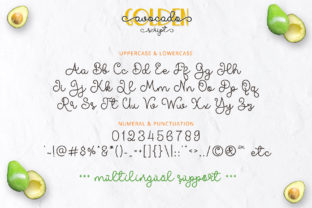 Golden Avocado Script & Handwritten Font By airotype 9