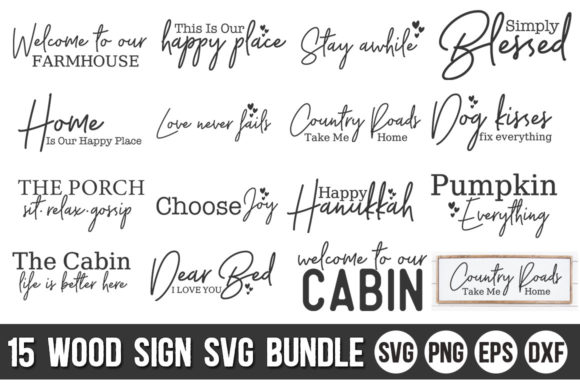 Wood Sign Bundle Graphic Crafts By Buysvgbundles