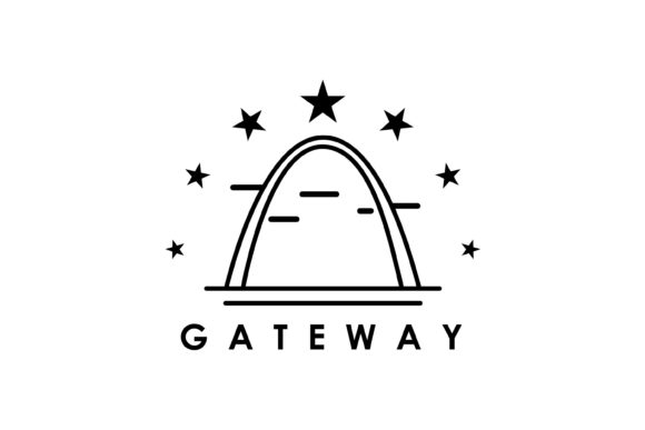 The Gateway Arch American Landmark Graphic Logos By Roossoo