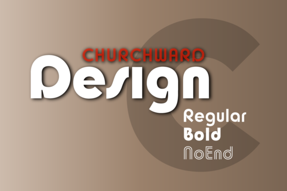 Churchward Design Czcionki do Wyświetlania Czcionka Przez BluHead Studio
