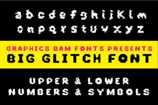 Big Glitch Display Font By GraphicsBam Fonts 1