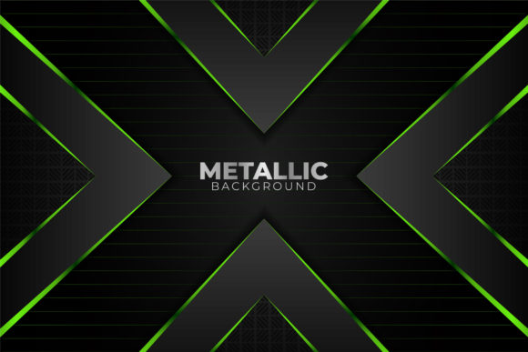 Metallic Geometric Green Dark Background Graphic Backgrounds By Rafanec