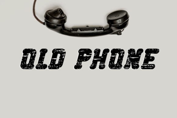 Old Phone Display Font By Designvector10