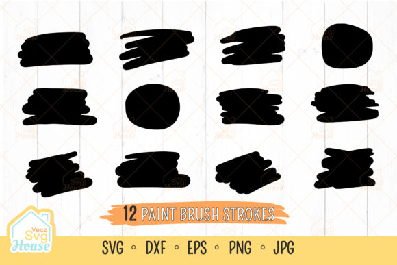 Paint Brush Stroke SVG Keychain Pattern Graphic Crafts By VeczSvgHouse