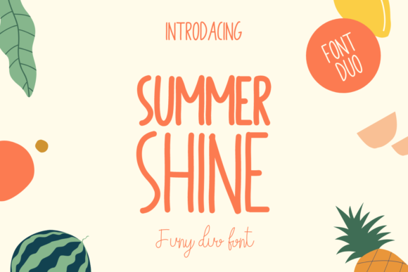 Summer Shine Skript-Schriftarten Schriftart Von SharkStudio