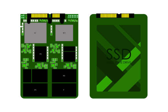 High-speed Ssd Disk Graphic Objects By RNko