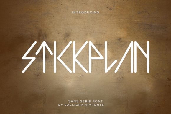 Stickplan Display Font By CalligraphyFonts
