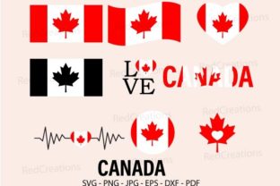Canada Flag Svg, Canadian Flag Grafika Rękodzieła Przez RedCreations 1