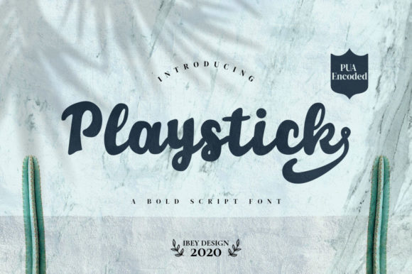 Playstick Script & Handwritten Font By ibeydesign