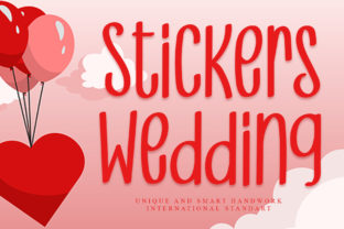 Stickers Wedding Script & Handwritten Font By GiaLetter 1