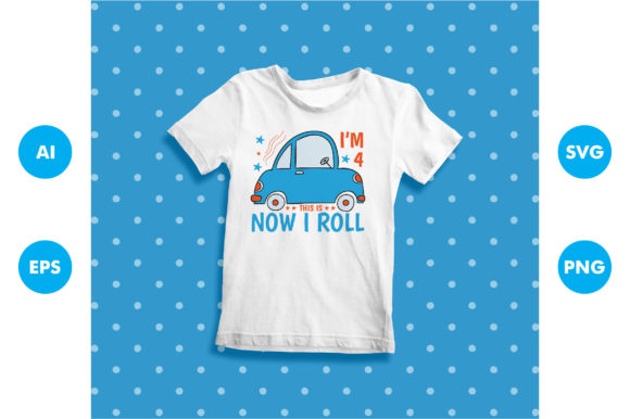 Kids Car Funny T-shirt SVG PNG Design Graphic Print Templates By tentshirtstore