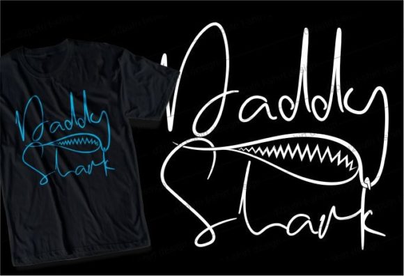 Daddy Shark Gráfico Diseños de Camisetas Por d2putri t shirt design