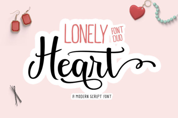 Lonely Heart Script & Handwritten Font By Black Studio