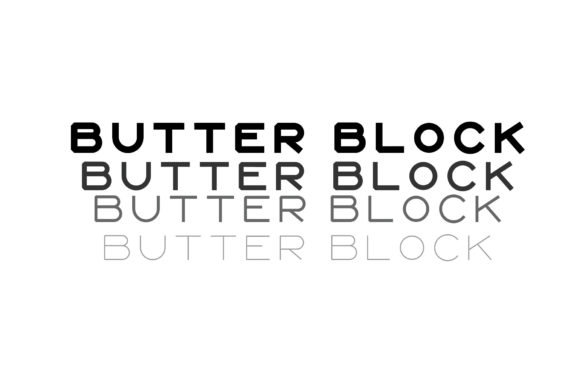 Butter Block Fontes Sans Serif Fonte Por pointsandpicas