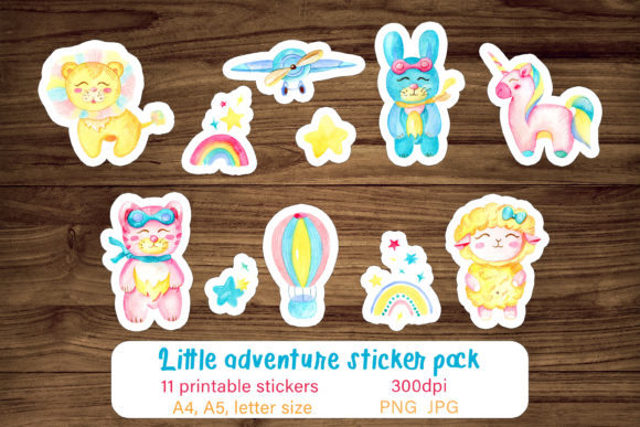 Printable Stickers for Kids Cartoon Png Gráfico Manualidades Por ksenia.shuneiko
