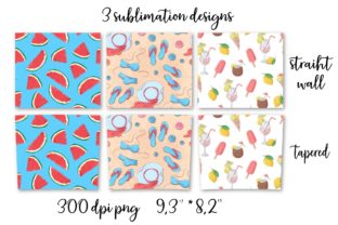 Summer Sublimation Design Skinny Tumbler Illustration Artisanat Par nicjulia 2