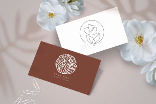 Floral Botanical Logo Graphic Objects By Happy Letters 2