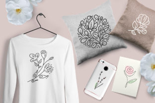 Floral Botanical Logo Graphic Objects By Happy Letters 4