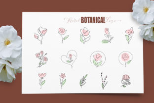 Floral Botanical Logo Graphic Objects By Happy Letters 5